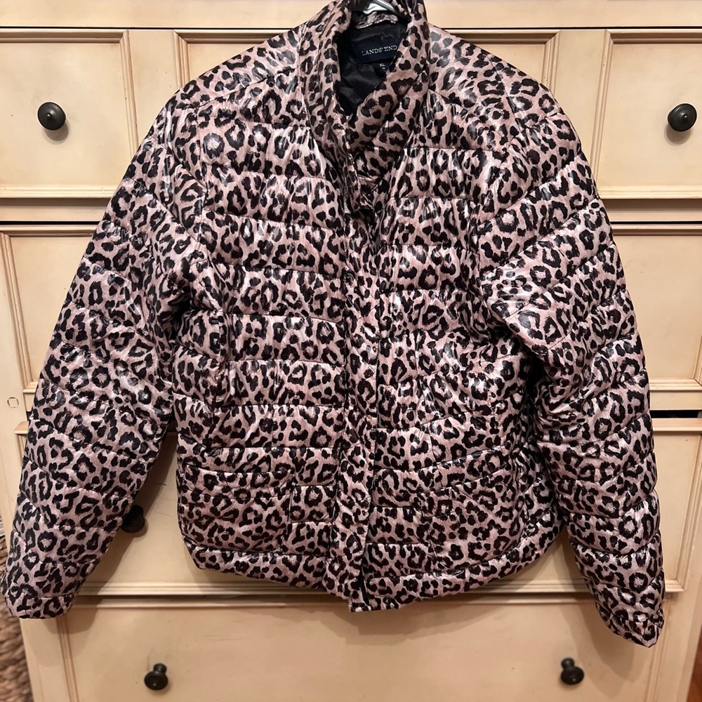 Leopard winter jacket